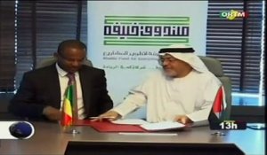 ORTM - Signature d’un accord de financement entre le premier ministre Dr Bobo Cissé et le président du conseil d’administration du fond khalifa