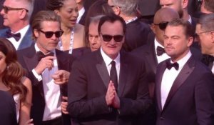 L'arrivée de Quentin Tarantino, Leonardo DiCaprio et Brad Pitt sur le tapis rouge - Cannes 2019