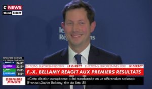 François-Xavier Bellamy : "De très nombreux électeurs se sont exprimés d'abord pour voter contre"