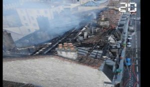 Bordeaux: Les images de l'incendie qui a détruit six immeubles