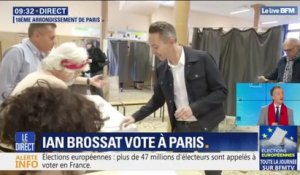 Européennes: Ian Brossat a voté dans le 18e arrondissement de Paris