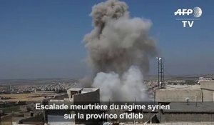 Syrie: colonnes de fumée au dessus de Khan Cheikhoun après des raids aériens du régime