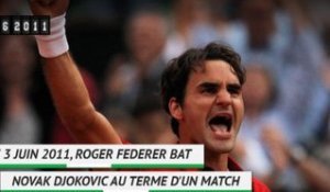 Il y a 8 ans - Et Federer claqua la porte à Djokovic !