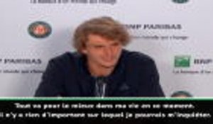 Roland-Garros - Zverev : "Tout va pour le mieux dans ma vie en ce moment"