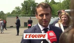 Macron «Toute la nation sera derrière cette équipe» - Foot - CM 2019 (F) - Bleues