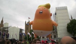 Manifestations à Londres : "Baby Trump est de retour"