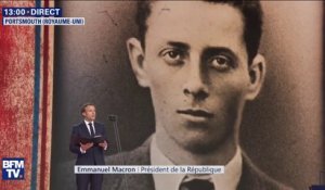 Emmanuel Macron lit la lettre d'adieu de Henri Fertet, un résistant exécuté à seulement 16 ans le 25 septembre 1943