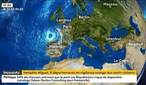 Tempête Miguel : Suivez minute par minute cette tempête qui va toucher la France - Un phénomène inhabituel à cette période de l'année