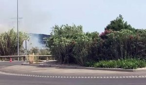 Martigues : feu de cannier à Croix Sainte