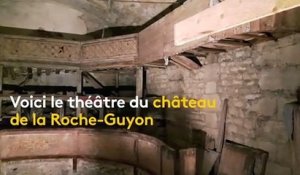 Le théâtre du château de la Roche Guyon : l'un des sites retenus pour bénéficier du lot du patrimoine 2019