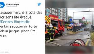 Rennes. Feu dans les parkings souterrains de Bourg-l’Évêque : aucun blessé mais beaucoup de fumée
