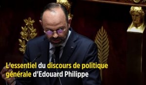 L'essentiel du discours de politique générale d'Edouard Philippe