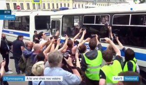 Eurozapping : manifestation réprimée en Russie, 5 grammes de plastique ingérés par semaine