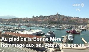 A Marseille, hommage aux sauveteurs disparus des Sables-d'Olonne