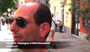 Patriotti : "Sustegnu à Felici Benedetti"