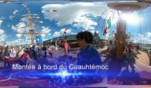 VR Visite du Cuauhtemoc, grand voilier mexicain lors de l'Armada en 360°