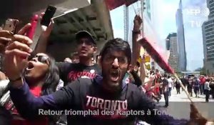 NBA: une marée humaine à Toronto pour la parade des Raptors