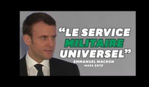 Macron promettait bien un service "militaire" universel