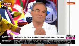 Le coup de colère de Bernard Hinault contre Jean-Marc Morandini: "Il faut que tu arrêtes de parler de dopage dans le cyclisme! Et les sports, tu en parles jamais ?" - VIDEO