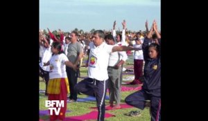 Le Premier ministre, les diplomates et les citoyens célèbrent la journée internationale du Yoga en Inde