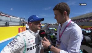 La réaction de Valterri Bottas après les qualifications