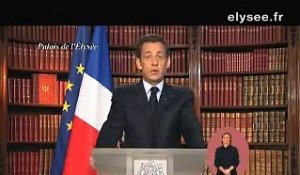 Voeux de Nicolas Sarkozy, Président de la République (2009)