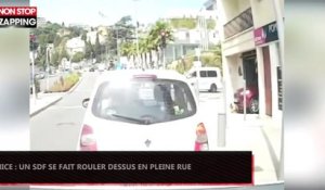 Nice : Un SDF se fait rouler dessus en pleine rue (Vidéo)