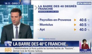 Canicule: la barre des 40°C franchie dans plusieurs villes de France