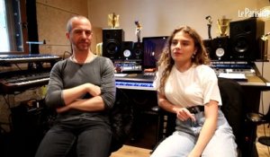 Maëlle en studio avec Calogero pour son premier album