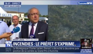 Incendies dans le Gard: les feux sont sous contrôle mais "on est passé tout près d'une véritable catastrophe", selon le préfet