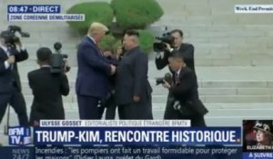Poignée de main historique entre Trump et Kim dans la zone démilitarisée entre les deux Corées