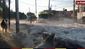 Au Mexique, la ville de Guadalajara recouverte de glace