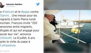 Le pape va célébrer une messe pour les migrants
