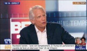 Dominique de Villepin sur le nucléaire iranien: "le rôle de l'Europe, c'est de faire évoluer les positions" des États-Unis et de l'Iran