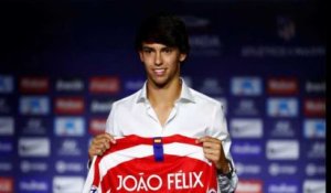 L’Atlético Madrid a présenté sa nouvelle star, le Portugais Joao Felix