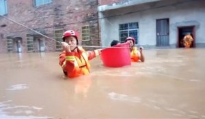 En Chine, plus de 25 000 personnes ont été évacuées à cause des inondations