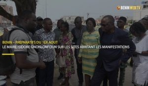 Bénin : le maire Isidore Gnonlonfoun sur les sites devant abriter les festivités du premier Août