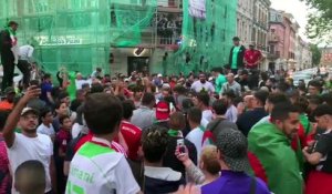 Mulhouse : les supporters fêtent la qualification de l'Algérie pour les 1/2 finales de la CAN