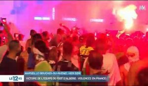 Les images des incidents sur les Champs Elysées cette nuit après la victoire de l'Algérie