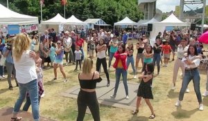 Les adolescents lancés dans un flashmob en plein Livrodrome