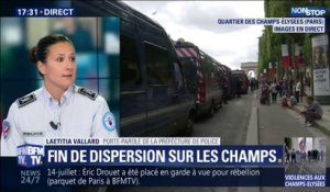 La préfecture de police affirme que "le calme est revenu au niveau des Champs-Elysées"