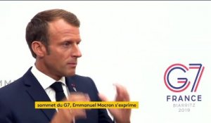Le G7 n'a pas donné de "mandat formel" à la France pour négocier sur le nucléaire iranien, prévient Macron