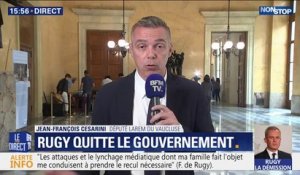 Le député LaREM du Vaucluse se dit "surpris" et "un peu triste" de la démission de François de Rugy