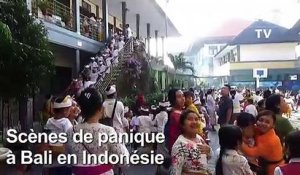 Bali: début de panique après un séisme