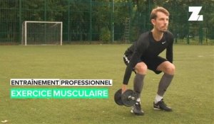 Entraînement de football professionnel: exercices de tonification musculair