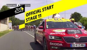 Départ réel / Official start - Étape 11 / Stage 11 - Tour de France 2019