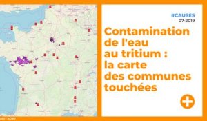 Contamination de l'eau au tritium : la carte des communes touchées