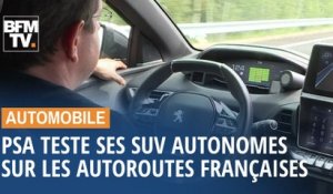 PSA teste ses SUV autonomes sur les autoroutes françaises
