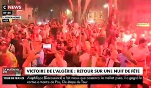 Près de 200 personnes interpellées cette nuit en France après la victoire de l'Algérie qui a provoqué quelques incidents dans plusieurs villes dont Paris, Bordeaux, Marseille