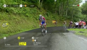 Tour de France 2019 - Attaque de Thibaut Pinot à 6 km de l'arrivée